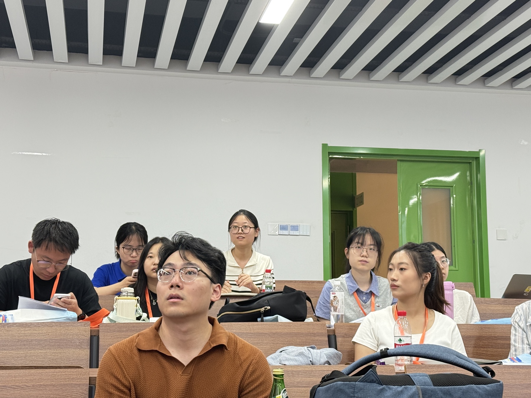 Lab members in the audience during Q&A