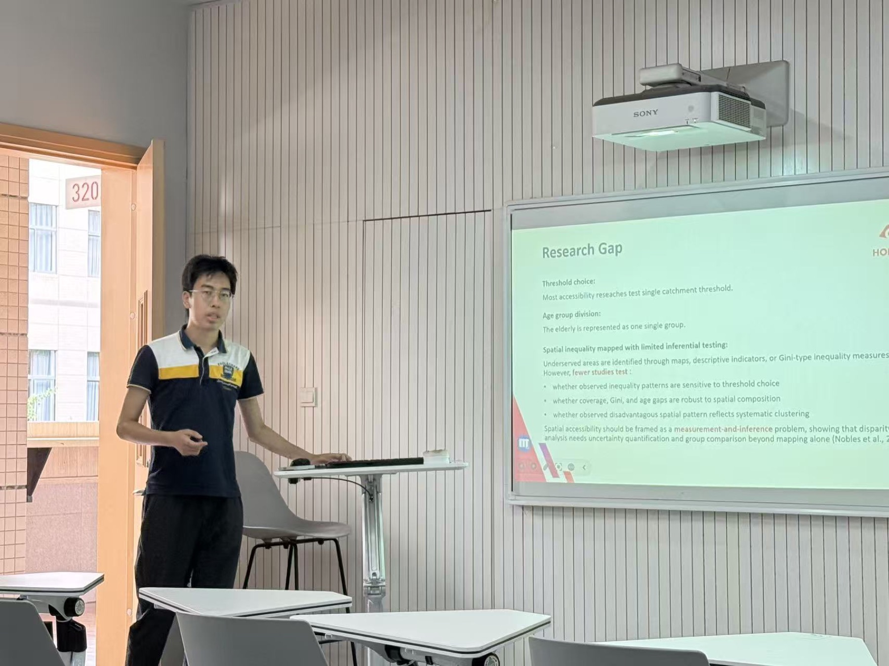 Research gap slide from Yuefu Liu's talk